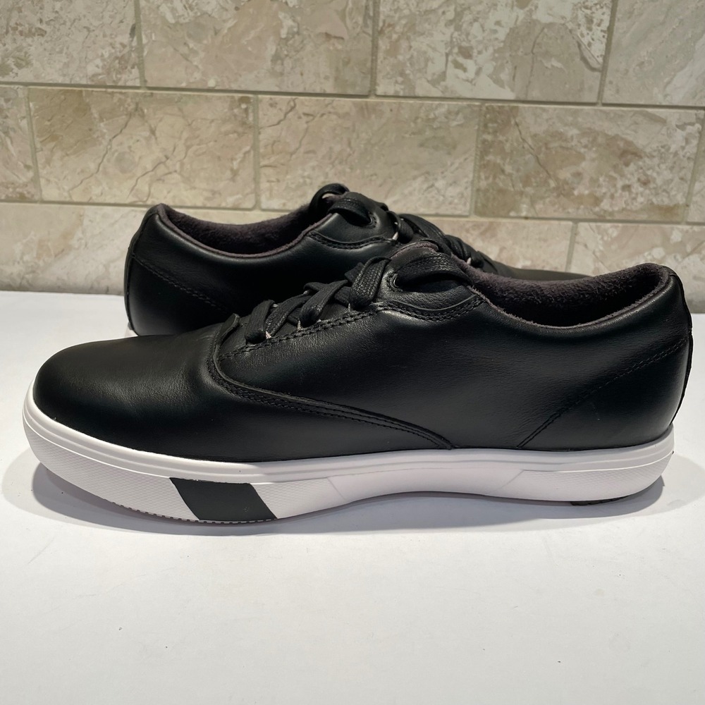 Anodyne No. 93 Casual Sport Black Leather Sneakers Womens 9W Wide W093-10-W-090